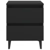 vidaXL Nachttisch Schwarz 40x35x50 cm Holzwerkstoff Produktbild-Vorschau 3