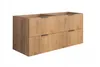 A wooden bathroom cabinet with two drawers. Produktbild-Vorschau