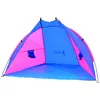 Strandmuschel ENERO CAMP SUN 200x120x120 cm – Grau-Blau – Produktbild-Vorschau 7