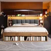 Abrihome Dvoulůžková postel z masivního dřeva 180x200 cm Náhled obrázku produktu 5