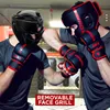 RDX Kopfschutz Boxen Gitter, Maya Hide Leder, MMA Kickboxen Produktbild-Vorschau 3