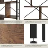 Étagère Charleston 75,5x30x155cm - Bois foncé industriel, Voir les images du produit 5