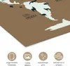 MuchoWow® Poster Weltkarte - Tiere - Braun 180x120 cm - Produktbild-Vorschau 2