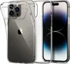 A clear protective case is shown next to a smartphone. Produktbild-Vorschau