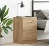 vidaXL Noční stolek Artisan dub 38x35x55 cm materiál na Náhled obrázku produktu 3