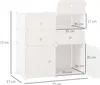 HOMCOM Schuhschrank Regal mit Aufbewahrungsboxen Produktbild-Vorschau 3