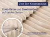 Kopfkissenbezug 2-teilig, 100% Polyester, 40x40 cm, beige Produktbild-Vorschau 4