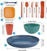 Ultiluxe Set di stoviglie da campeggio - 48 pezzi - Posate Anteprima dell’immagine prodotto 2