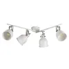 A white ceiling light fixture with four adjustable spotlights. Podgląd zdjęcia produktu