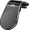 A black magnetic car phone holder designed to attach to an air vent. Voir les images du produit