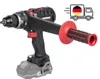 A cordless drill with an auxiliary handle and a delivery truck icon with the German flag. Produktbild-Vorschau