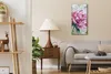 Wanduhr Bürouhr Leinwand Bild 30x60 Gemälde Blumen Produktbild-Vorschau 3