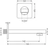 Mexen Cube DR02 set vasca-doccia ad incasso con soffione 25 Anteprima dell’immagine prodotto 5