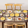 A beautifully set dining table with multiple place settings, each featuring a variety of dishes and drinks, suggesting a meal or a special occasion. Náhled obrázku produktu