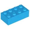 Lego® 2x4 Stein 3001 - 250 Stück Dunkles Azurblau Produktbild-Vorschau 2