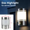 Grafner® Edelstahl Wandlampe mit Bewegungsmelder Produktbild-Vorschau 6