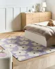 BELIANI Teppich Violett u. Weiß Baumwolle Rechteckig 140 x Produktbild-Vorschau 2