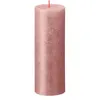 Bolsius Rustik Shimmer Kerze Rosa 190/68mm Produktbild-Vorschau 1