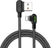Rychlonabíjecí kabel USB Lightning LED, 0,5 m (černý) Náhled obrázku produktu 2