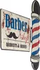 Moritz Plaque en métal 50 x 50 cm Barber Shop Frisuer Voir les images du produit 4