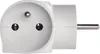 EMOS Douille double 2x ronde + 1x plate, blanc, P0023N Voir les images du produit 4