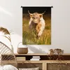 MuchoWow® Wandteppich Wandbehang Schottisches Hochlandrind Produktbild-Vorschau 6