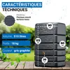 4rain SLIM STONE DECOR réservoir mural 510 litres gris Voir les images du produit 3