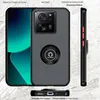 A product image showcasing a phone case with a ring holder, presented from multiple angles with descriptive text overlays. Produktbild-Vorschau