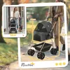 Wózek dla psa PawHut 3 w 1 składany dla psów i kotów do 4 Podgląd zdjęcia produktu 3