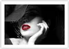 Poster - Poster ohne Rahmen - Frau Gesicht Lippen - 70x50 Produktbild-Vorschau 1