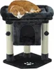 Katzen Kratzbaum 61 cm - grau mit großem Liegeplatz und Produktbild-Vorschau 1