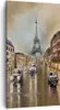 Bild auf Leinwand - Leinwandbild - Paris Turm Straße - Produktbild-Vorschau 1