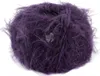 A ball of purple yarn with a fuzzy, feathery texture. Produktbild-Vorschau