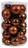 30 kerstballen / kerstornamenten, bruin, diameter 4/5/6/7 Productafbeelding-voorbeeld 1