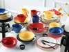 CreaTable, 24243, Joy Rot-bunt, Tellerset 12-tlg, Steinzeug Produktbild-Vorschau 5