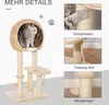 PawHut kattenboom, 100 cm, krabpaal met kattenhol, sisal, Productafbeelding-voorbeeld 5
