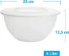 Centi Schüssel 2 StückSalatschüssel mit Deckel 5 Liter Produktbild-Vorschau 2