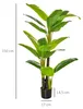 HOMCOM Kunstpflanzen im Topf 150 cm Bananen Kunstbaum Produktbild-Vorschau 3