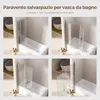 S'AFIELINA Cabine doccia pieghevole 3 pezzi per vasca Anteprima dell’immagine prodotto 8