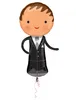 Amscan Super Shape Groom Foil Balloon P40 Packed 48 X 101 Produktbild-Vorschau 3
