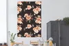 MuchoWow® Poster Rosen - Blätter - Schwarz 120x180 cm - Produktbild-Vorschau 2