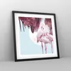 Gerahmtes Poster - Schwarzer Rahmen - Flamingos Palmen Mond Produktbild-Vorschau 8