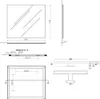 Specchio filo bagno reversibile lampada luce a led 80x70 cm Anteprima dell’immagine prodotto 5