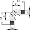 TECEflex Bogen 90Grad Rotguss, druckverlustoptimiert 16mm Anteprima dell’immagine prodotto 2