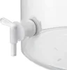 A close-up of a white plastic dispenser tap attached to a clear plastic container. Anteprima dell’immagine prodotto