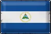 Blechschild Flagge Nicaragua 30x20cm Retro Flag Nicaragua Produktbild-Vorschau 1