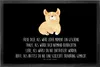 Mr. & Mrs. Panda Türmatte Corgie 40 x 60 cm - Schwarz - Produktbild-Vorschau 1