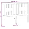 Design Kopfteil Wachsbraun 140 cm Massivholz Kiefer, Produktbild-Vorschau 8