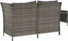 vidaXL Set di 3 pezzi da giardino con cuscini in polirattan Anteprima dell’immagine prodotto 5