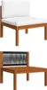 vidaXL 5-tlg. Garten-Lounge-Set mit Kissen Cremefarbenes Produktbild-Vorschau 4